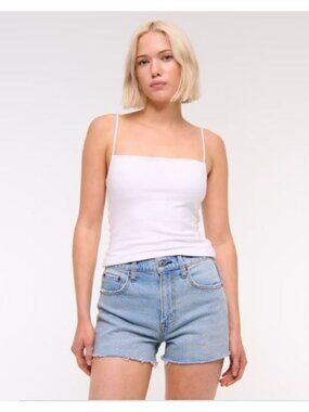 Universal Thread 90s Cutoff Shorts High Rise Women Size 12/R Blue Raw Frayed Hem